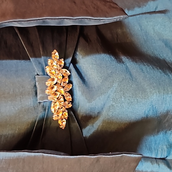 JADE BY JASMINE DRESS 2PC P4 MOTHER OF BRIDE SOCIAL OCCASION BLUE GREEN NWOT - Picture 5 of 13